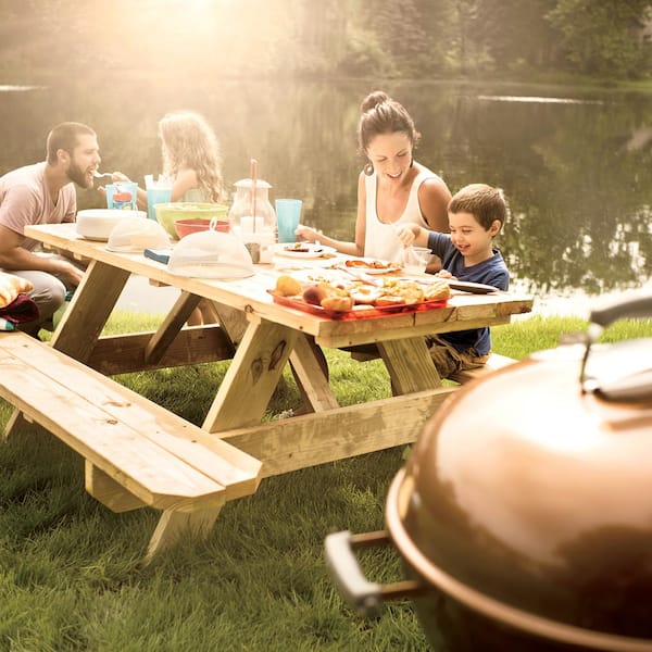 22 in. Original Kettle Premium Charcoal Grill in Copper with Built-In Thermometer