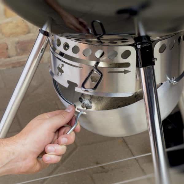 22 in. Master-Touch Charcoal Grill in Deep Ocean Blue with Built-In Thermometer