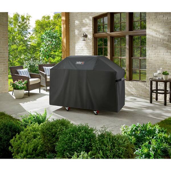 Genesis? E-325s Natural Gas Grill, Black with Premium Cover Included