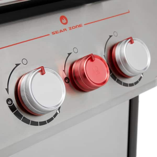 Genesis Smart SX-325s 3-Burner Natural Gas Grill in Stainless Steel with Smart Technology