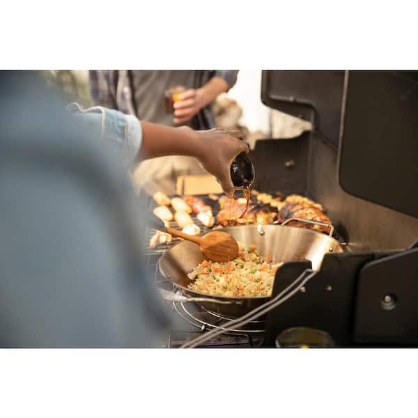 Genesis EPX-335 3-Burner Natural Smart Gas Grill in Black with Side Burner