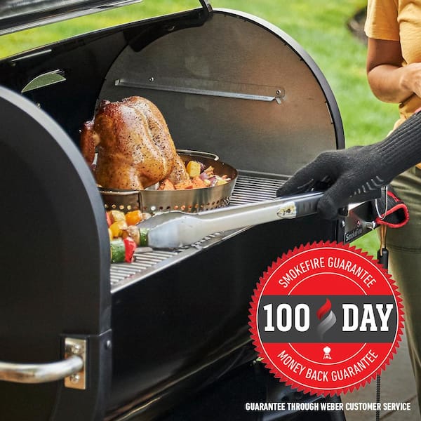 SmokeFire EX6 Wood Fired Pellet Smart Grill in Black (2nd Gen)
