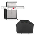 Genesis? S-335 Propane Gas Grill, Stainless Steel with Premium Cover Included