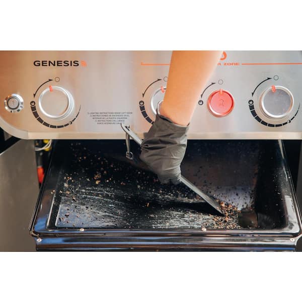 Genesis S-335 3-Burner Propane Gas Grill in Stainless Steel with Side Burner