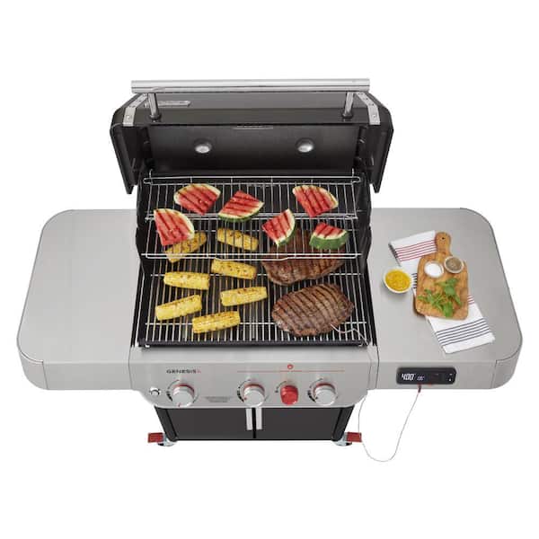 Genesis Smart EX-325s 3-Burner Propane Gas Grill in Black with Connect Smart Grilling Technology