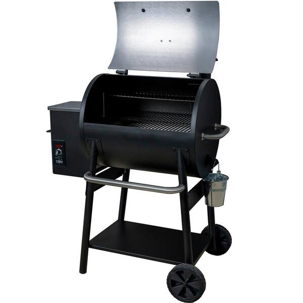 590 sq. in. Pellet Grill and Smoker, Stainless Steel