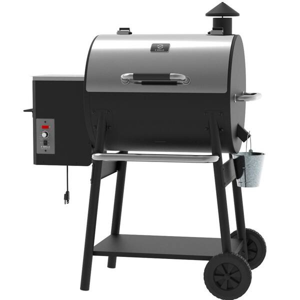590 sq. in. Pellet Grill and Smoker, Stainless Steel