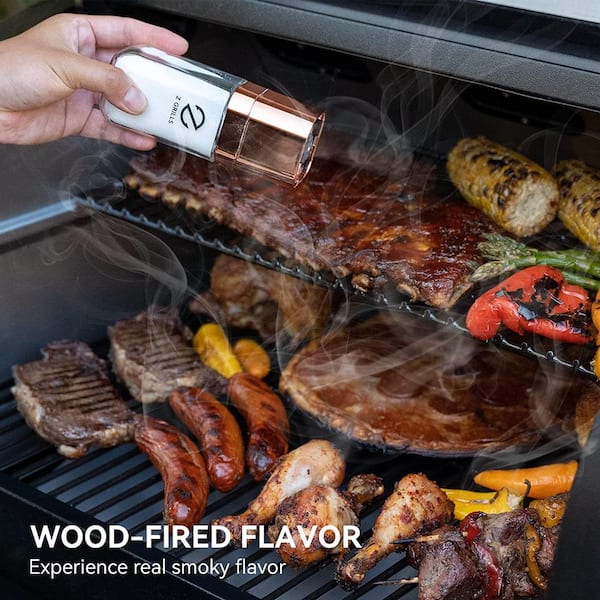 590 sq. in. Pellet Grill and Smoker, Stainless Steel