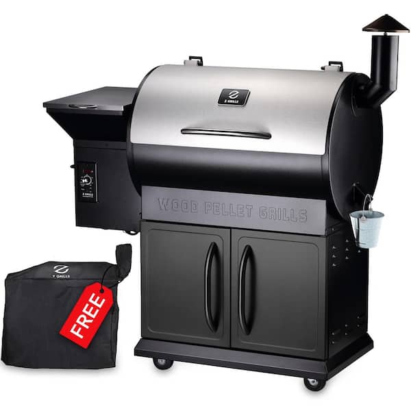694 sq. in. Pellet Grill and Smoker, Stainless Steel